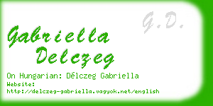 gabriella delczeg business card